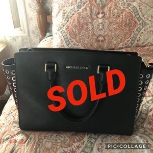 Michael Kors Black Selma Handbag